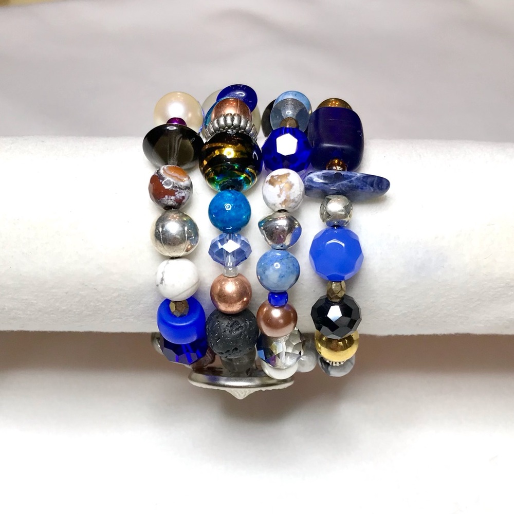 Handmade Bracelet with Vintage and Modern Elements (NB56-4H) New Without Tags - Picture 6 of 8